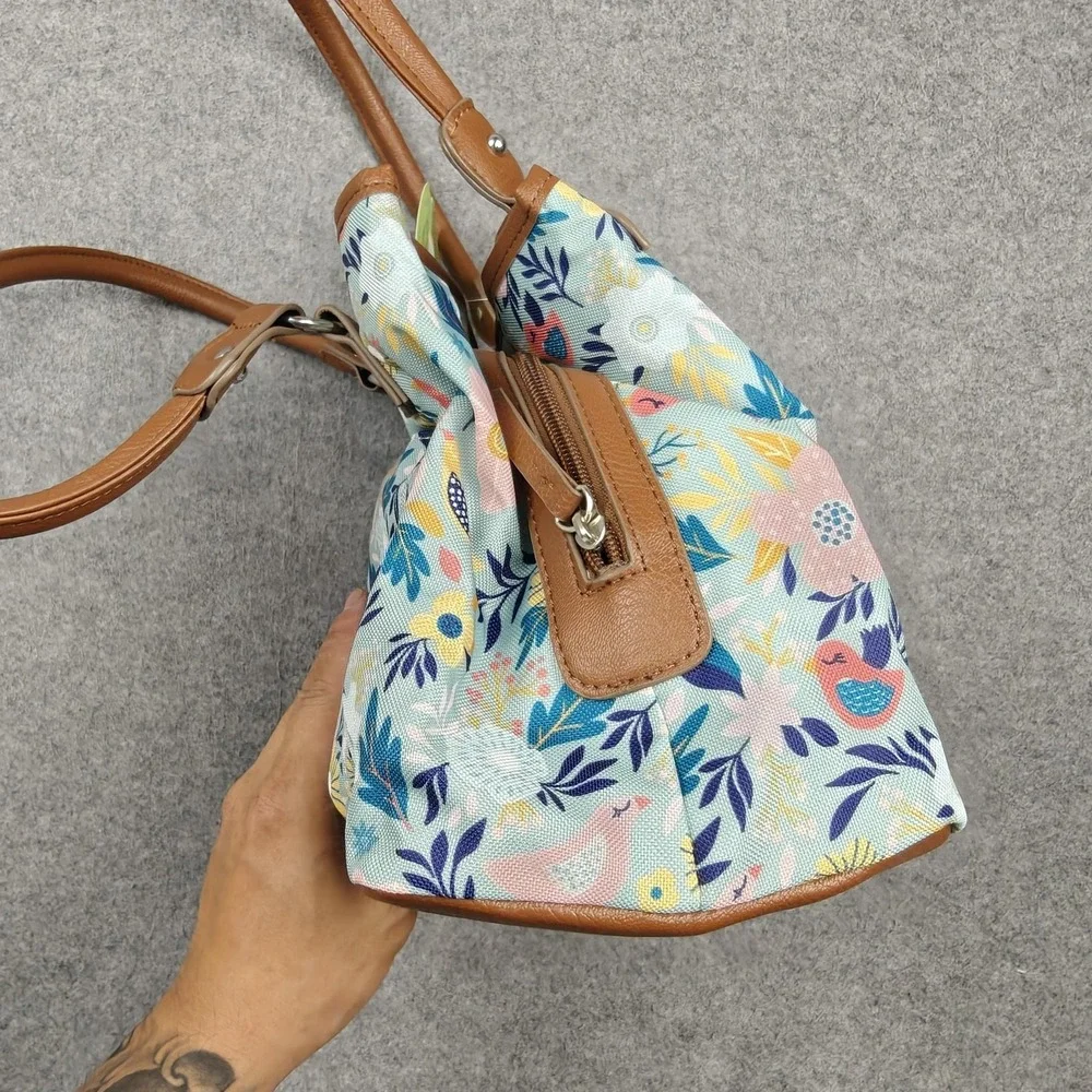 Lily Bloom Maggie Satchel Bag Womens Medium Multicolor Karma Bloom New